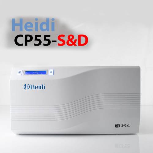 طابعة بطاقات الهوية Heidi CP55، مصممة لطباعة بطاقات PVC | خيارات (Single/Dual) بوضوح 300 dpi، واجهة USB/Ethernet | CP55.