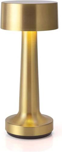 LED Night Light and Table Lamp-Three Dimming Levels-Touch Sensor Dimmable Rechargeable Reading Light (Color: Gold)