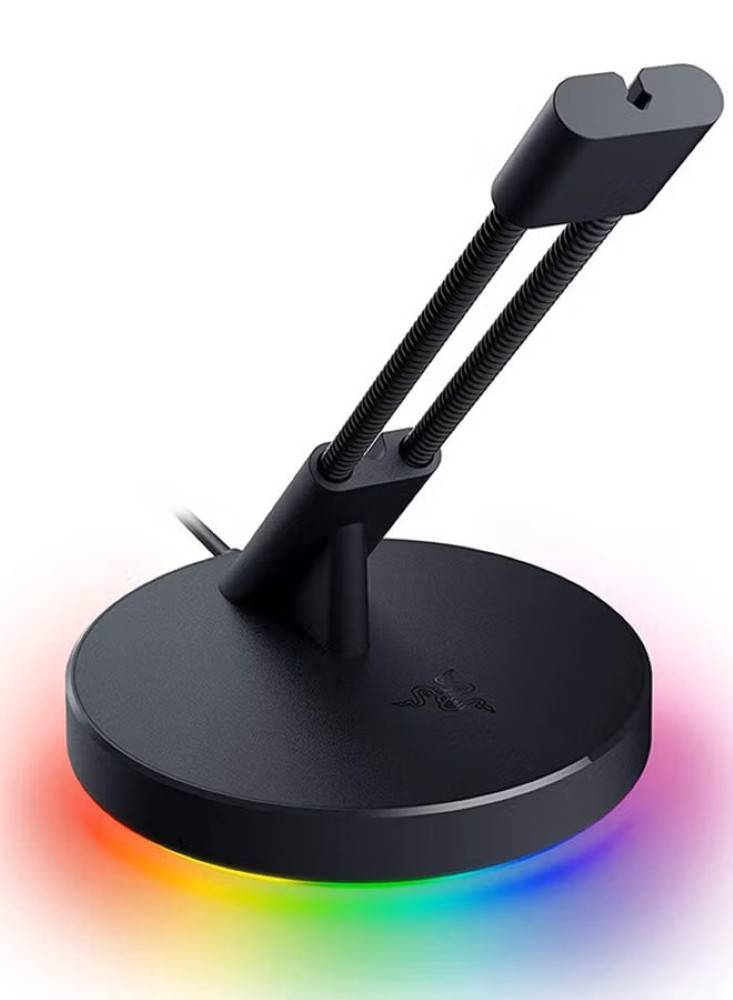 Razer V3 Chroma Adjustable Mouse Lock - Mouse Cable Holder with Chroma RGB Bottom Lighting, Black, RC21-01520100-R3M1.