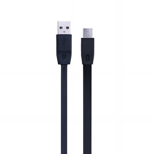 كيبل USB شحن وبيانات للهواتف الذكية التي تعمل بنظام اندرويد - أسود