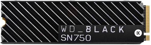 Western Digital SN750 NVMe Internal Gaming SSD With Heatsink - Gen3 PCIe, M.2 2280, 3D NAND 500GB Black WDS500G3XHC