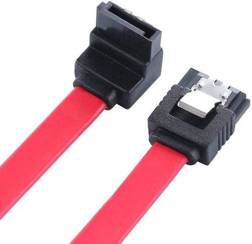 كيبل SATA 3.0 عالي السرعة لمحرك الأقراص الصلبة SSD واللون أحمر