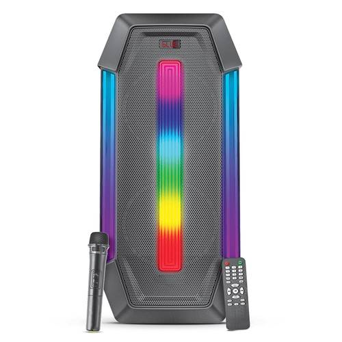 iDigit- 50W Wireless Bluetooth Speaker, RGB Lighting, TWS Pairing, Karaoke Support, Bass and Treble Volume Control, Wireless Microphone and Remote Control.