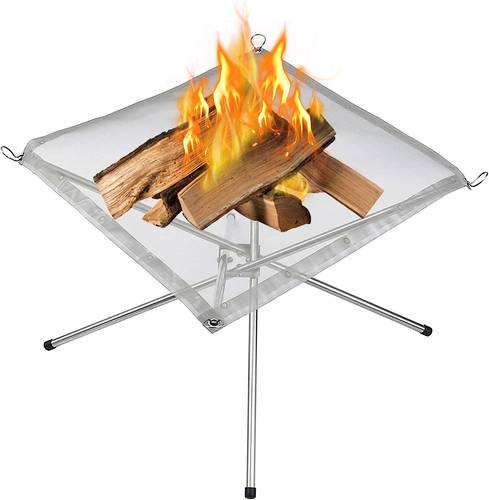 Mesh folding stove, wood burning, frying, grilling, picnic, travel and camping