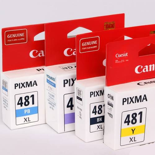 خرطوشة حبر أصلية Canon CLI-481XL مخصصه للطباعه الفوتغرافيه (رباعي XL): أسود، سماوي، أصفر، أزرق فوتوغرافي.