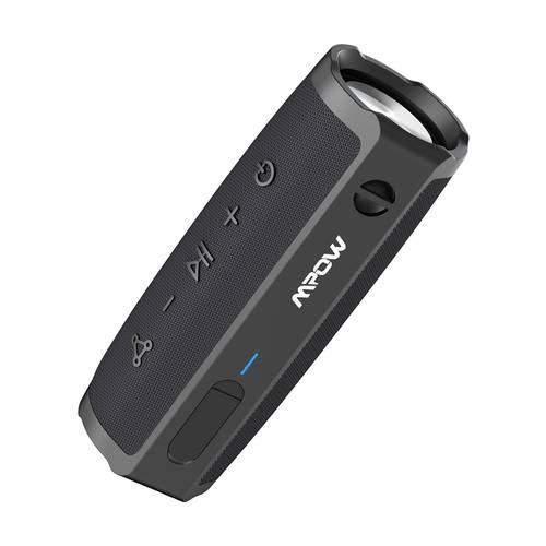 MPOW R9 Bluetooth 5.0 Wireless Speaker, IPX7 Waterproof, USB-C Fast Charger, Built-in 4400mAh Battery, Up to 10 Hours Playtime - Black