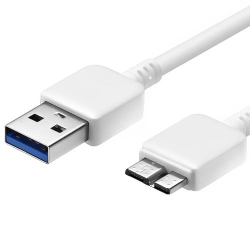  Micro USB Data Sync & Charger Cable for Samsung Note 3, 4, S5, Smartphones, Tablets - 3m - White