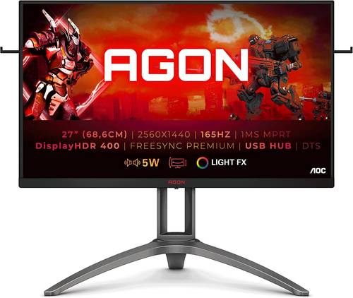  شاشة ألعاب AOC مقاس 27 بوصة، AG273QX، بمعدل تحديث 165 هرتز 