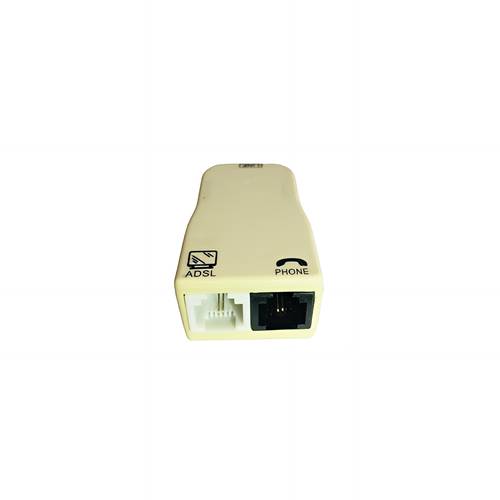 مرشح DSL للهاتف Jack Splitter DSL مرشح Splitter Z-Blocker لخط الهاتف - ابيض