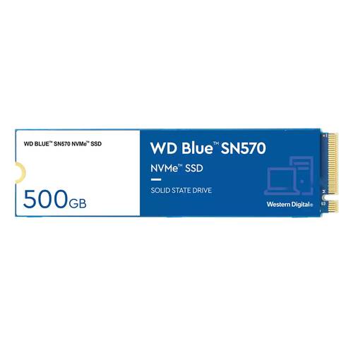 WD SN570 NVMe Internal SSD 500GB Blue/Black WDS500G3B0C
