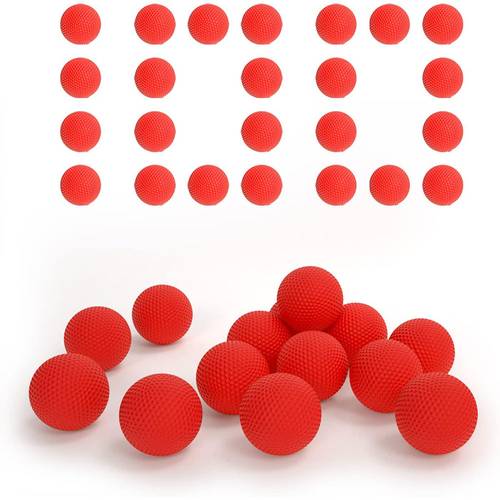 Refillable shooting ball set of 100 pieces for children - Red