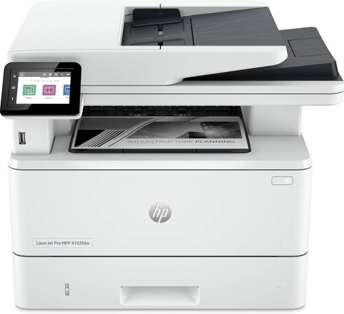اتش بي طابعة ليزر جيت برو MFP4103FDW  2Z629A متعددة الوظائف - ابيض	