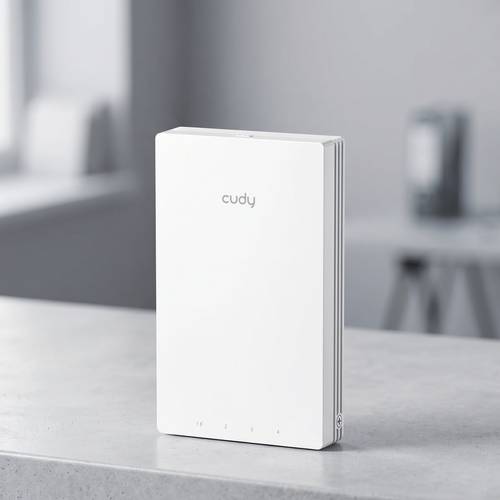 Cudy AP3000 Wall Access Point, 6th Generation Smart Five-Port Power Pass-Through Support and Dense Coverage.