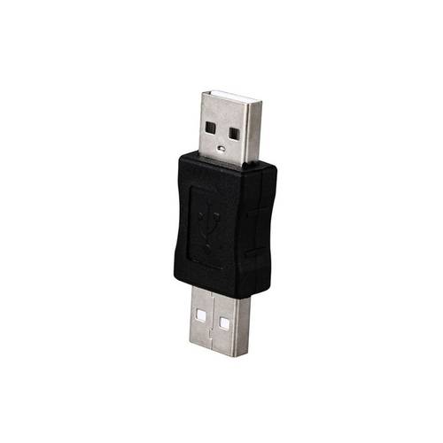 محول توصيل USB 2.0 ذكر-إلى-ذكر لأجهزة الكمبيوتر والمحمولة - اسود