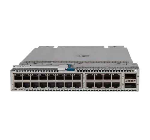 اتش بي اي جهاز سويتش24 منفذًا بسعة 10 جيجا بايت ASE-T ومنفذين QSFP + مع وحدة MACsec