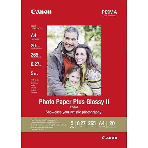 كانون ورق صور Bubblejet PP-201A4 الأصلي مقاس A4 لطباعة عالية الجودة