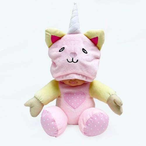 Peekaboo doll with unicorn costume from Bambolina, 25 cm.