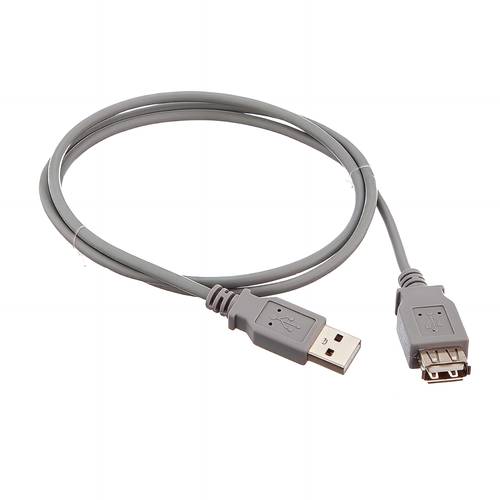 USB Extension Cable for Enhanced Connectivity Male to Female - 10 Meters - Gray