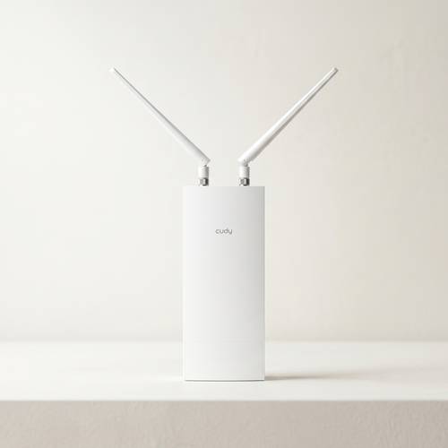 Cudy Gigabit AP1300 Outdoor Access Point is backed by integrated lightning and water protection for long-range broadcasting.
