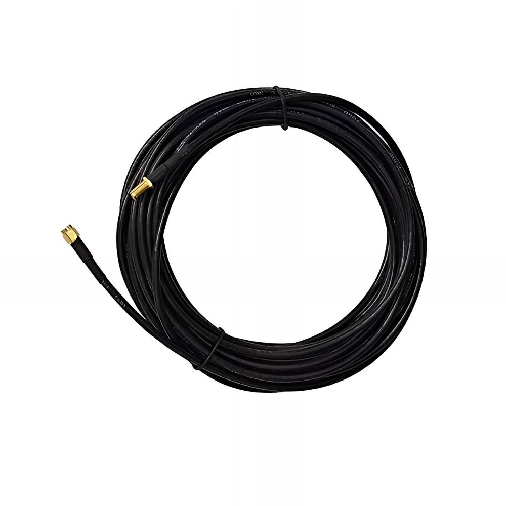 RP-SMA Male to Female Connector Antenna Extension Cable - 20 Meters - Black