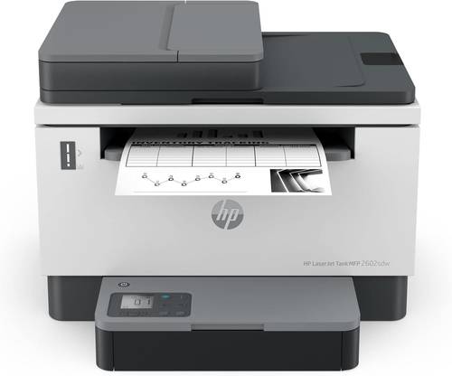 اتش بي طابعة جيت تانك MFP 2602sdw مع 22 جزء في الدقيقة للأعمال والمسح الضوئي من البريد وملفات PDF وطباعة 40 ورقة ايه دي اف على الوجهين بواي فاي لطباعة 5000 صفحة -2R7F5A-أحادي اللون