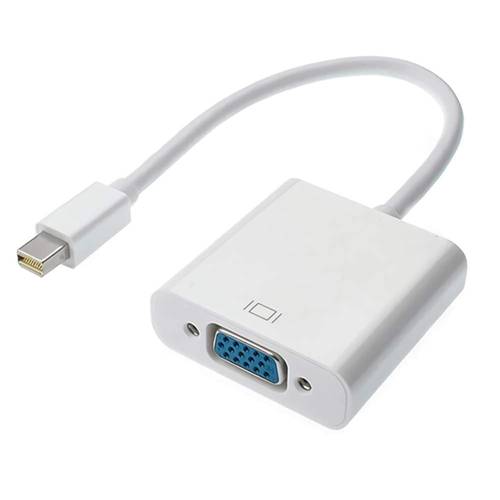 كابل محول من منفذ شاشة عرض صغير إلى VGA لأجهزة ماك بوك أبيض
