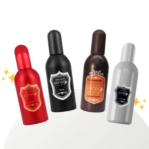 مجموعة عطور جسم فرنسية من كوربو 4 × 100 مل