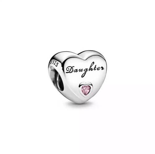 تعليقة charms بندوررا للاساور والسلاسل من الفضة الانجليزي المطلي روديوم
