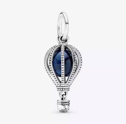 تعليقة charms بندوررا من الفضة الانجليزي المطلي ردويوم بتصميم منطاد