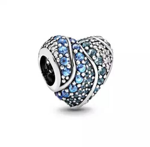 تعليقة charms بندوررا للاساور والسلاسل من الفضة الانجليزي المطلي روديوم