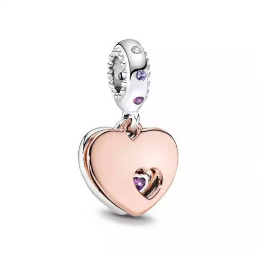 تعليقة charms بندوررا للاساور والسلاسل من الفضة الانجليزي المطلي 
