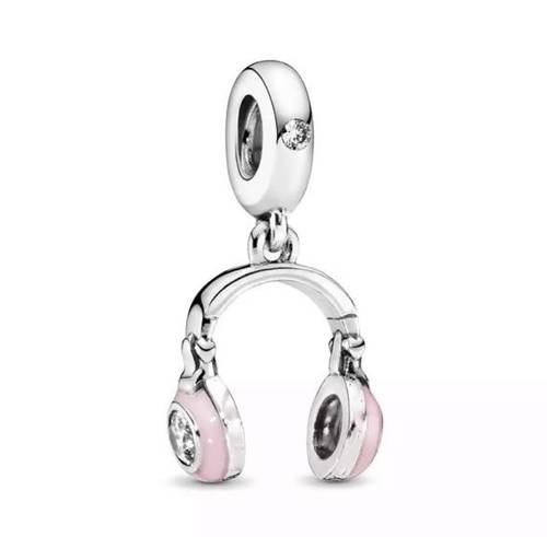 تعليقة charms بندوررا للاساور والسلاسل من الفضة الانجليزي المطلي روديوم