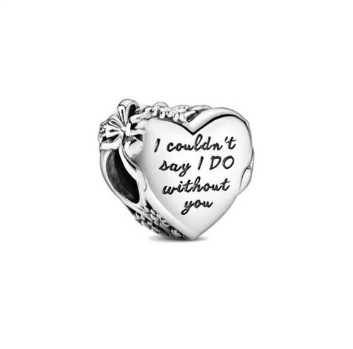 تعليقة charms بندوررا للاساور والسلاسل من الفضة الانجليزي المطلي روديوم