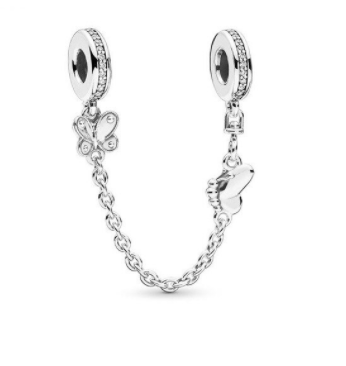 تعليقة اساور charms بندوررا للاساور والسلاسل من الفضة الانجليزي المطلي روديوم