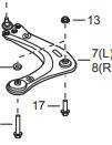 LWR ARM ASSY FR,LH&RH
