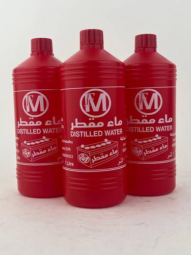 ماء مقطر بطاريات 