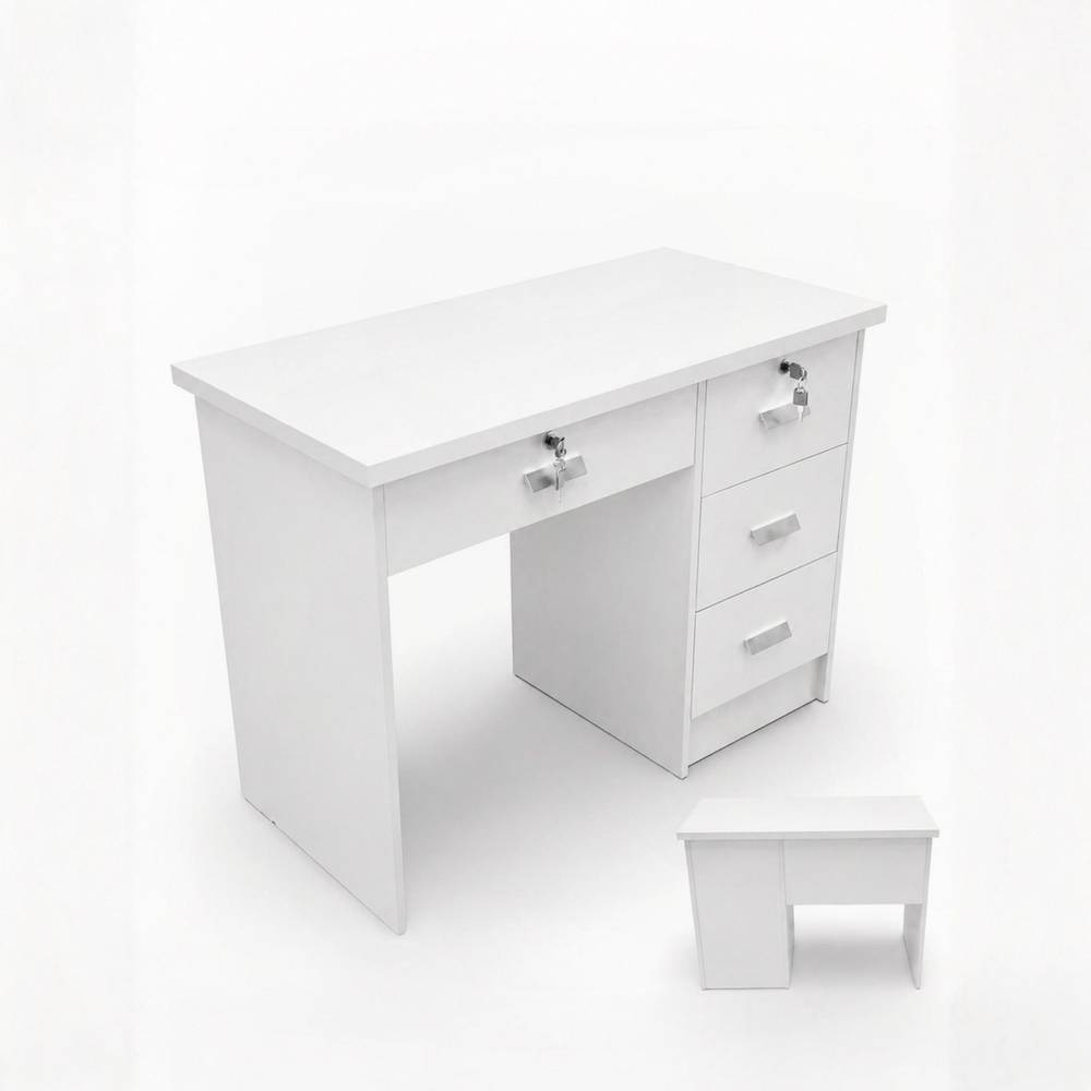  Compact Wooden Office Desk with Practical Design 