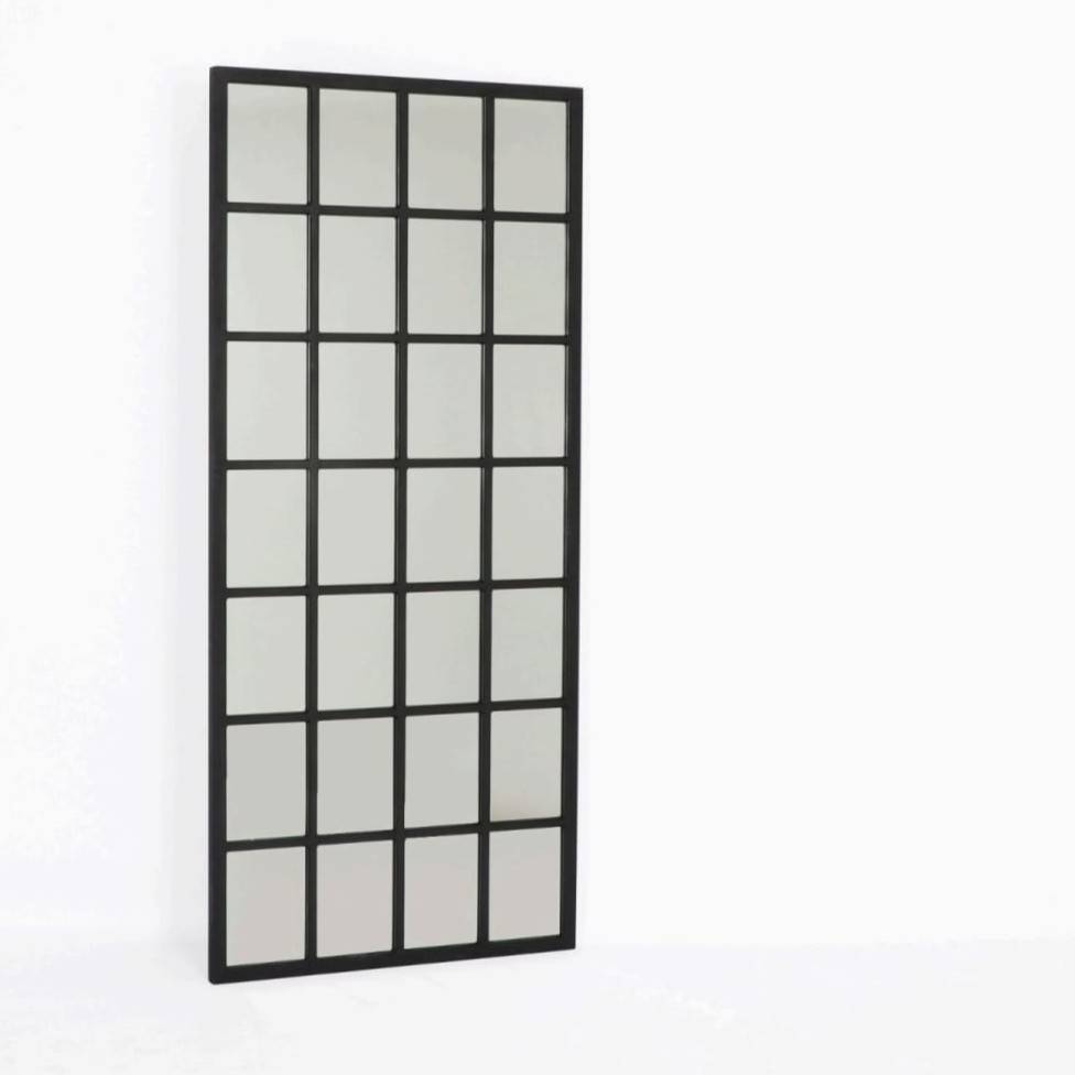  مرآة حائط شبكية طويلة بإطار أنيق 