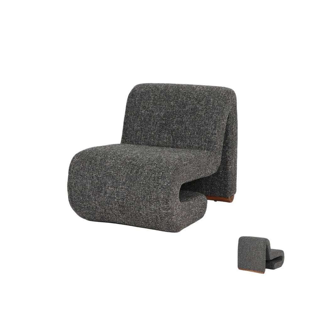  Modern Curved Lounge Chair in Multiple Colors 