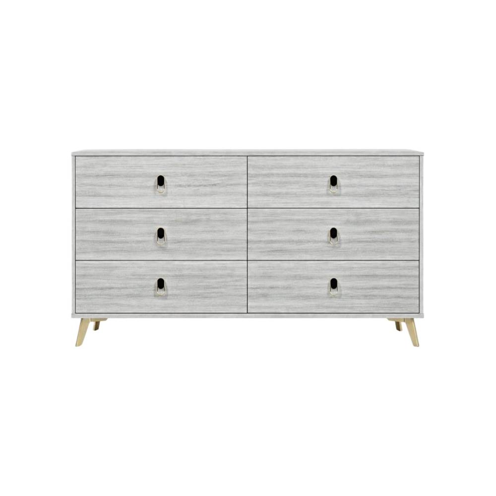  Multi-Color Coffee Cabinet with 6 Drawers 