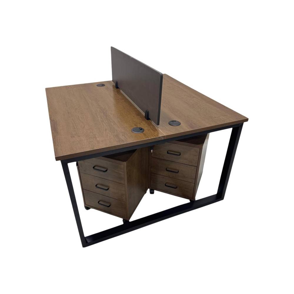  مكتب عمل مزدوج فاخر متعدد الألوان 