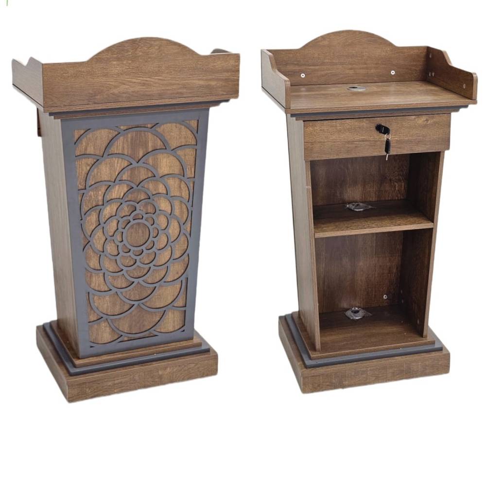  Decorative Circular Carved Wooden Minbar 