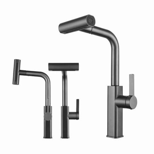 خلاط مجلى  سحب لون رمادي ستايل Luxury Modern