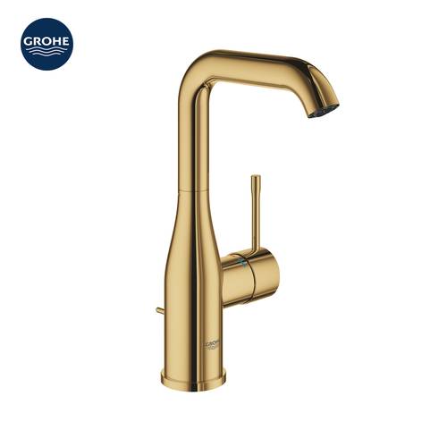 خلاط مغسلة جروهي ذهبي مرتفع ايسينس GROHE 24174GL1