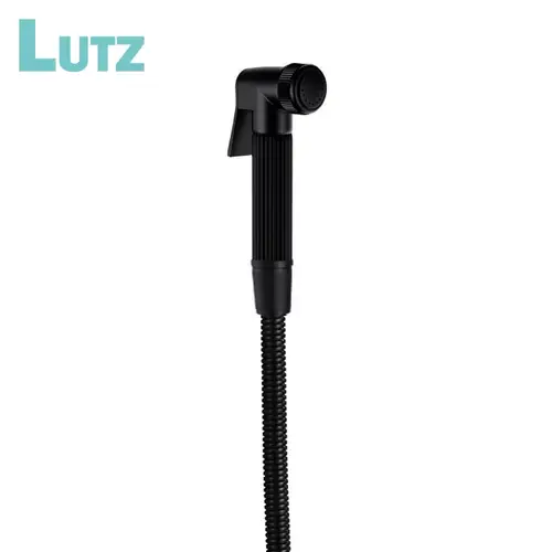 شطاف لوتز  مسكة معدنية اسود هوز ستانلس ستيل - Lutz