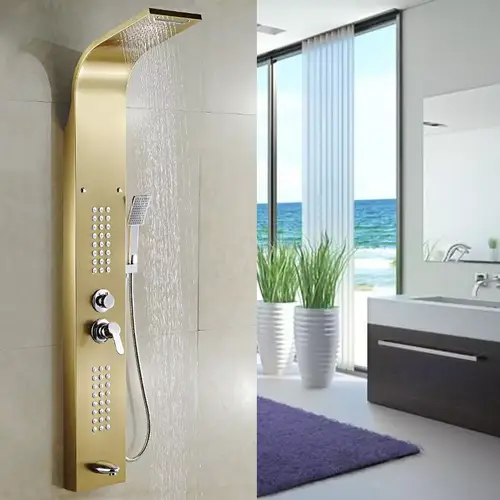  شاور جداري ذهبي Panel