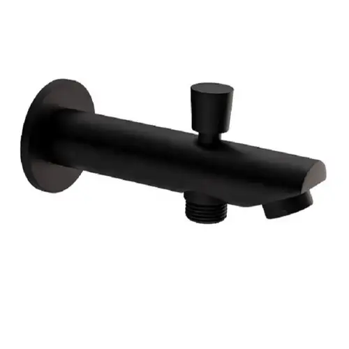 صباب ماء أسود مع محول BATH SPOUT ليما نحاس مدور 