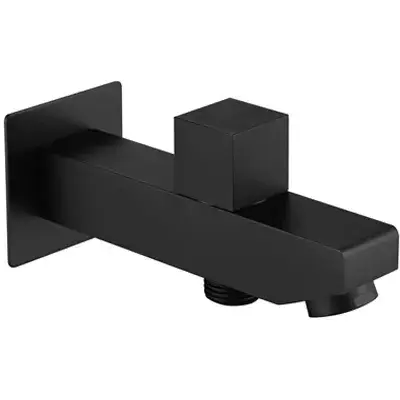 صباب ماء أسود مع محول BATH SPOUT 