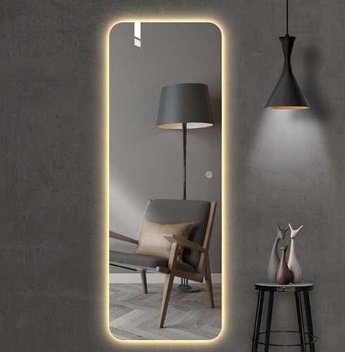 مراية مستطيلة LED ثلاثة الوان تعمل بالمس مقاي 120x60cm