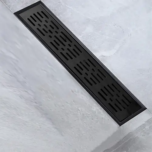 صفاية شبك أسود مع رداد مقاس 10x30 cm
